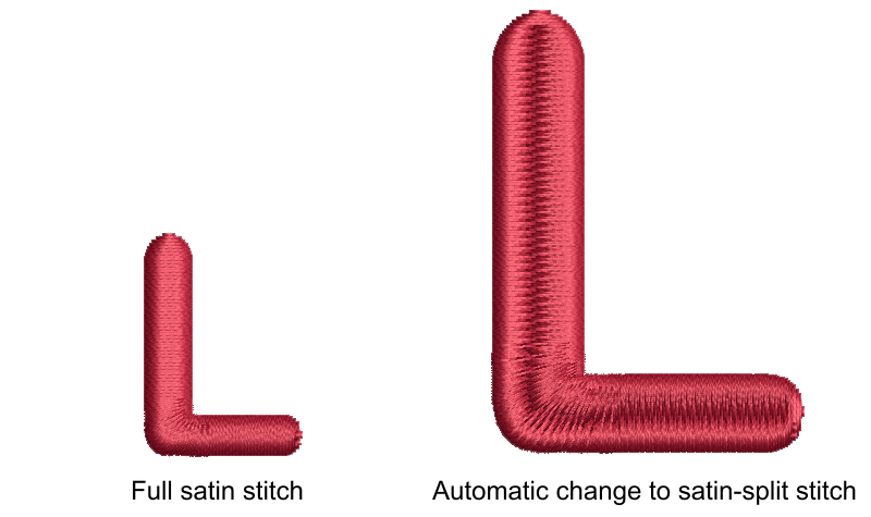 Quality embroidery stitching